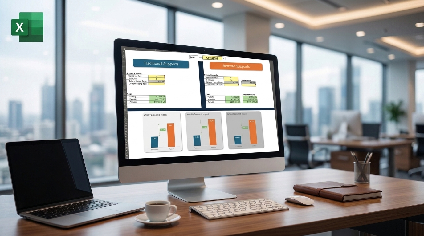 Automated Excel Tool for Forecasting Traditional and Remote Service Costs