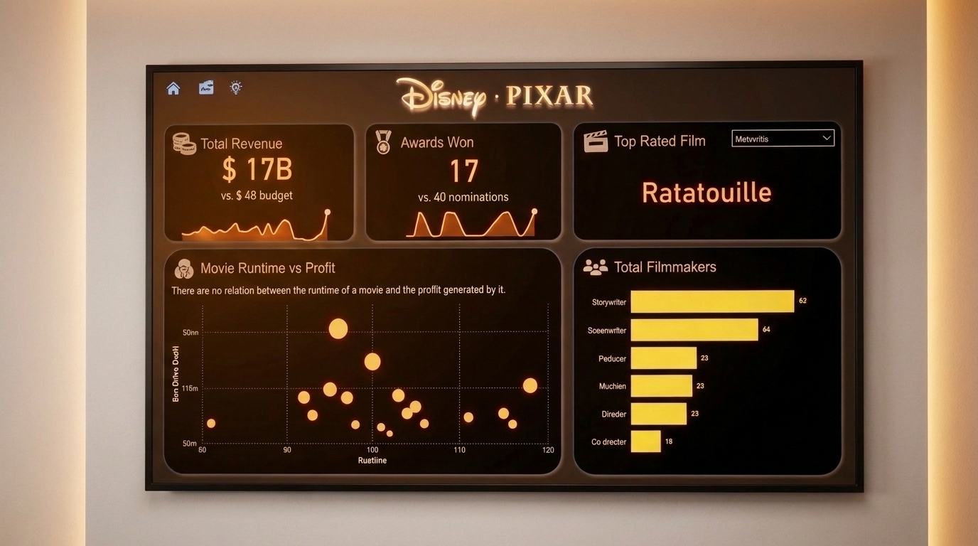An In-Depth Analytics Study of Pixar Animation Studios