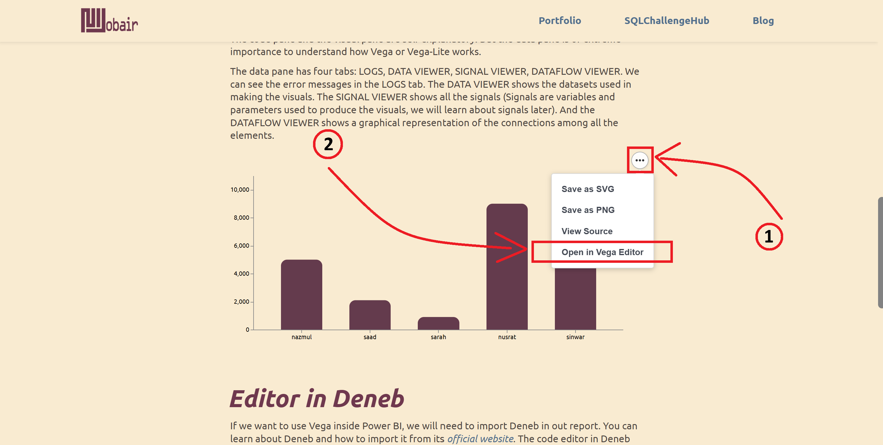 How to open the Online Editor from a chart?